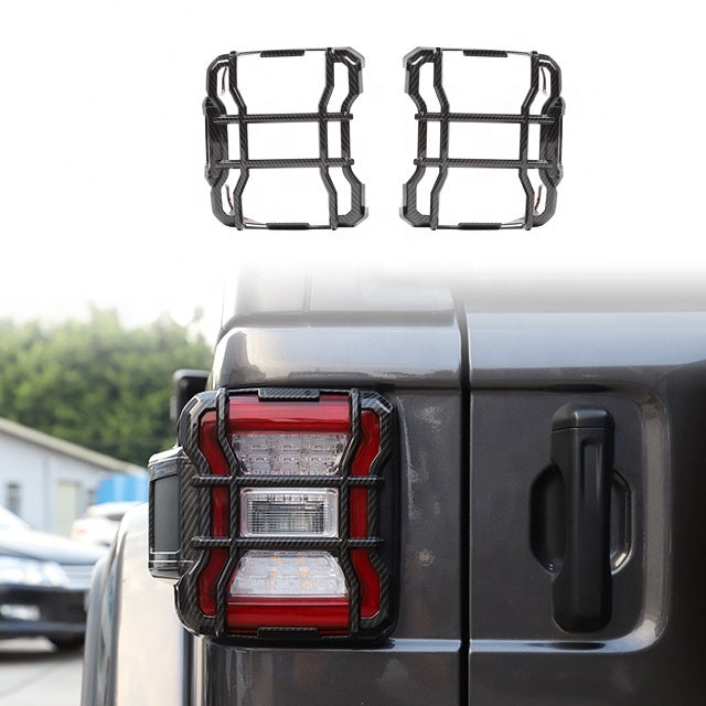 Car Accessories ABS Tail Light Cover Rear Lamp Guards Protector For Jeep Wrangler JL 2018+