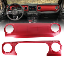 Load image into Gallery viewer, Interior Accessories Dashboard Instrument Panel Decoration Cover Trim Kit For Jeep Wrangler JL 18-19

