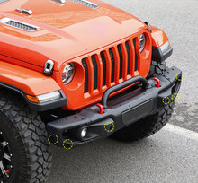 Load image into Gallery viewer, Steel 10th Anniversary Front Bumper With radar holes For Jeep Wrangler JL bull bar

