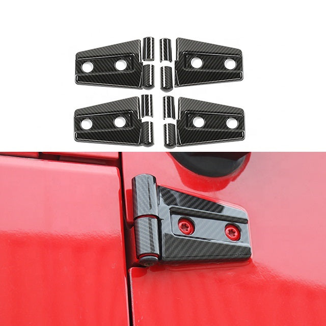 New 2 Doors Car Exterior Accessories ABS Door Hinge Cover Trim For Jeep Wrangler JK 2007-2017
