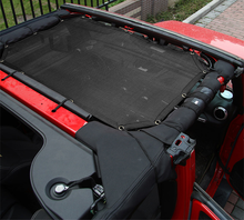 Load image into Gallery viewer, UV Protection Heat Shield Black Windshield Visor Car Sunshade For Jeep JK Wrangler 07-17
