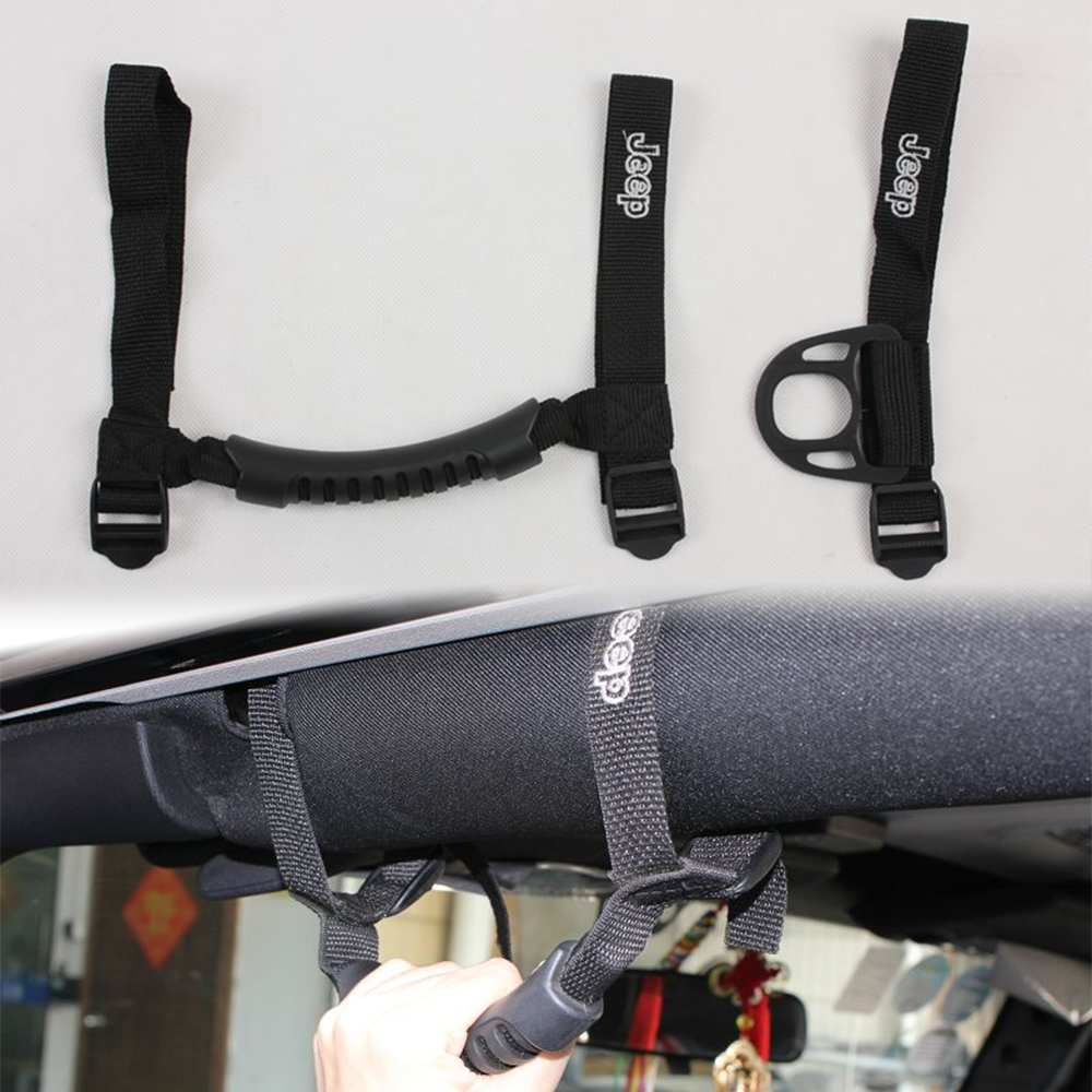 Roll Bar Grab Handles Rollcage Grip Handle for Jeep Wrangler YJ TJ JK JL & Gladiator JT 1955-2020, Interior Accessories