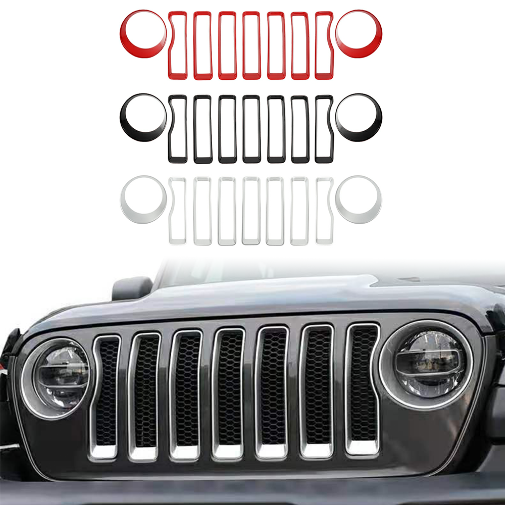 ABS Grille trims for Jeep wrangler JL JT 2018+